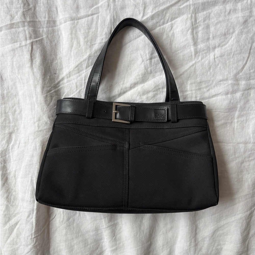 2000s Marithé + François Girbaud Black Shoulder Bag – Y2K Minimalist